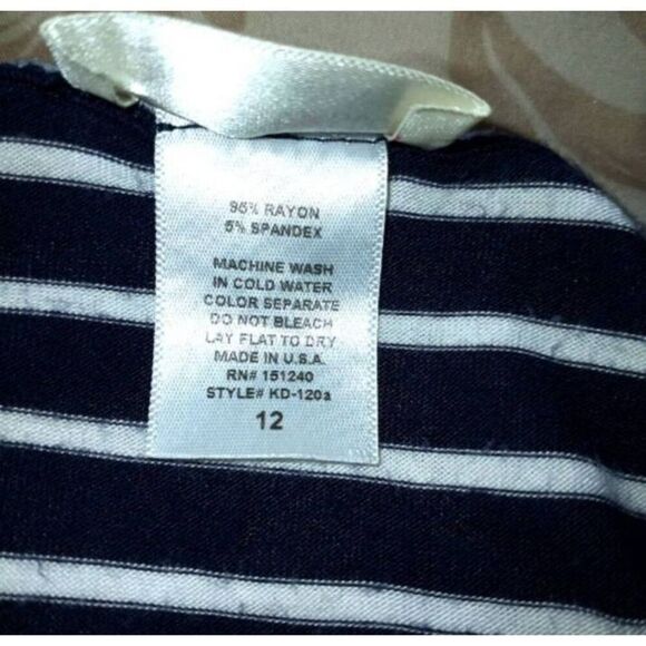 ROLLA COSTER STRIPE MINI DRESS SZ.12 EUC - Picture 4 of 4